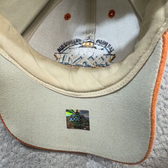 Tampa Bay‎ Buccaneers Hat Cap Strap Back Beige Super Bowl San Diego 2003 NFL - Picture 9 of 12